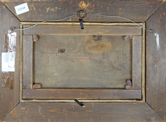 Неизвестный художник. Малороссийский пейзаж с хатами